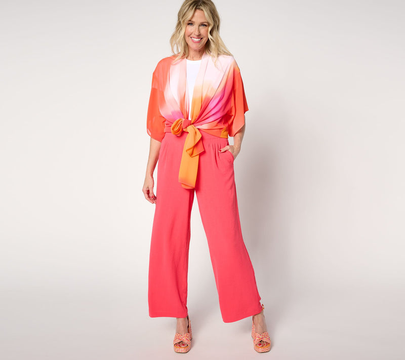 nicole by Nicole Miller High-Waisted Crepe Ankle Pant — View 9