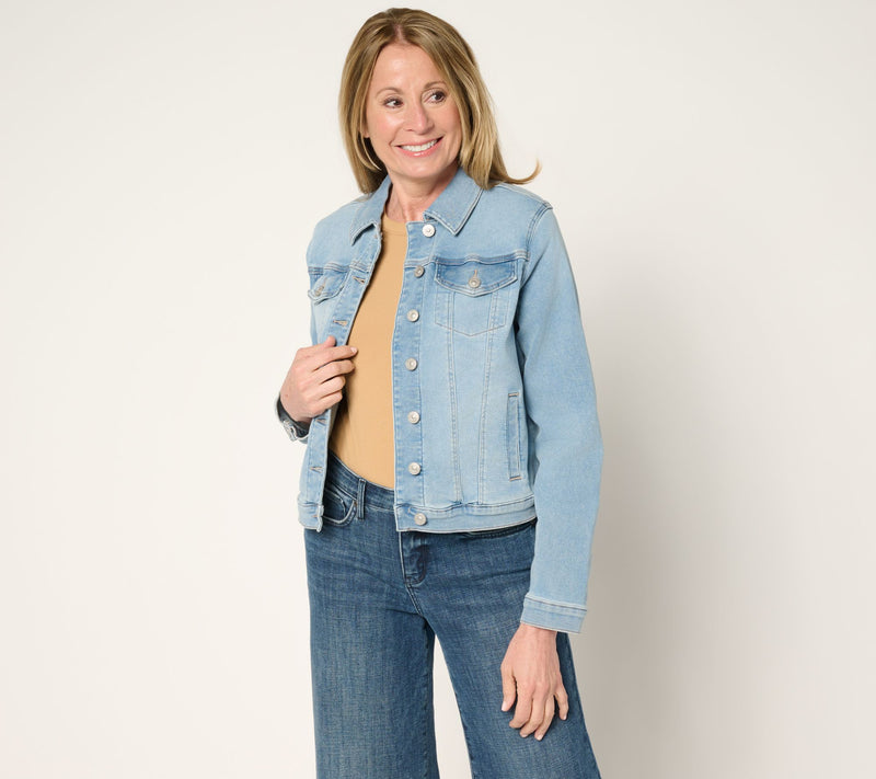 nicole by Nicole Miller Jean Jacket -Indigo — View 2