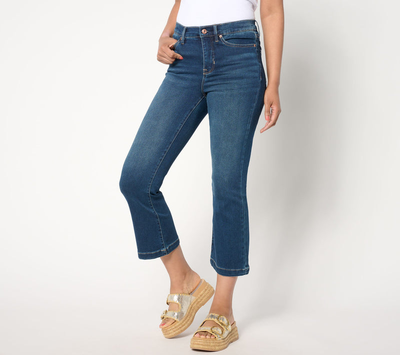 nicole by Nicole Miller Regular Cropped Dream Denim Jean- Indigo — View 2