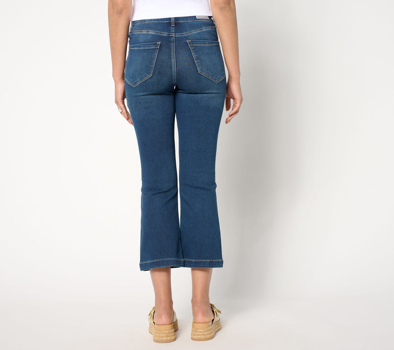 nicole by Nicole Miller Regular Cropped Dream Denim Jean- Indigo — View 3