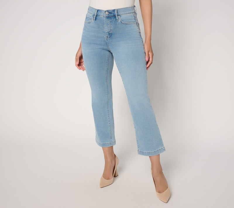 nicole by Nicole Miller Petite Cropped Dream Denim Jean- Indigo — Main view