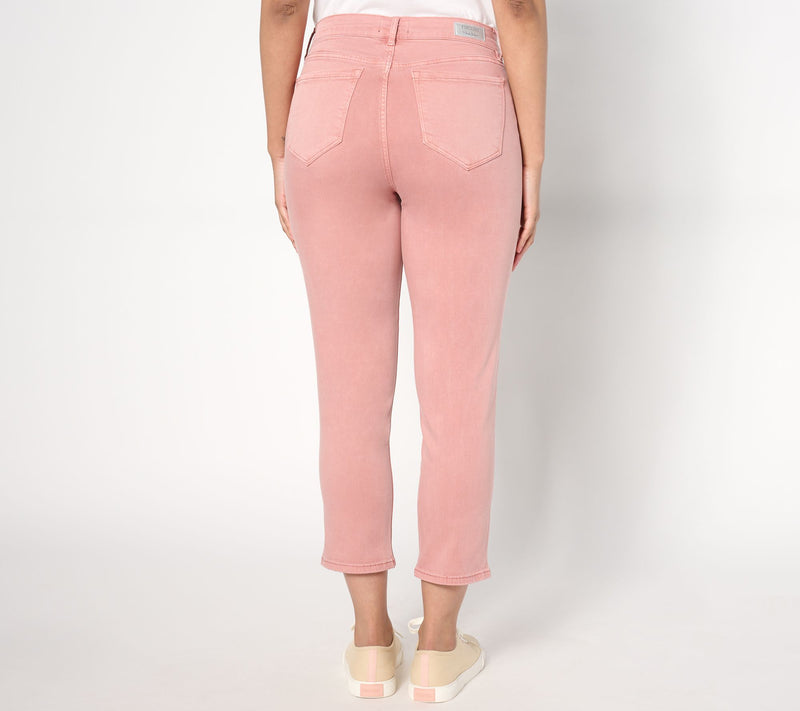 nicole by Nicole Miller Regular Cropped Soho High Rise Jean- Pink — View 2