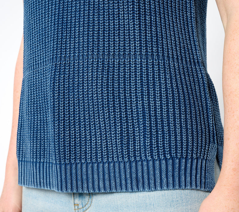 Denim & Co. Cap Sleeve Shaker Stitch Sweater — View 4