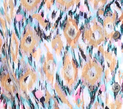 NIC + ZOE Printed Crinkle Shirt — View 4
