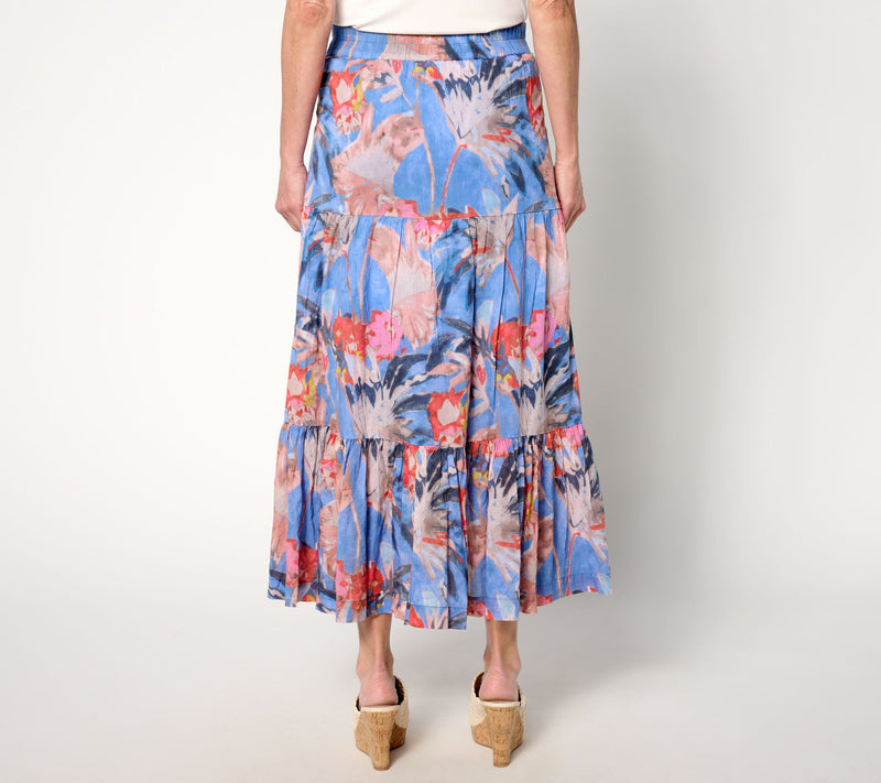 NIC + ZOE Printed Tiered Skirt — View 6