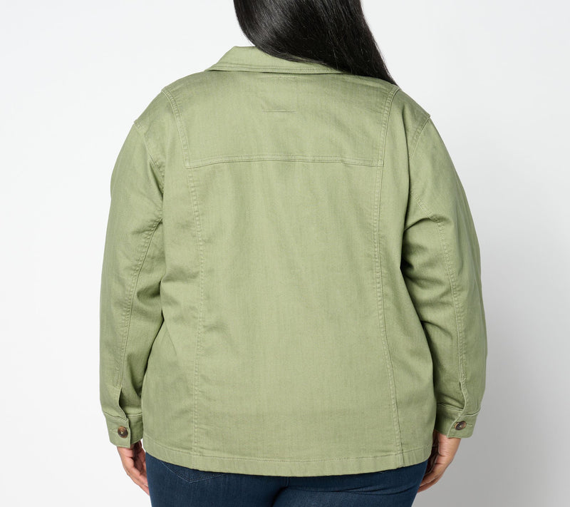 Studio Park X Amy Stran Denim Utility Jacket- Color — View 2