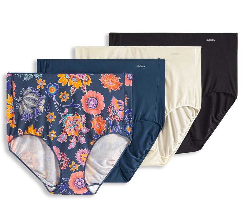 Jockey No Panty Line Promise Full Brief Panties Set of 4 — View 4