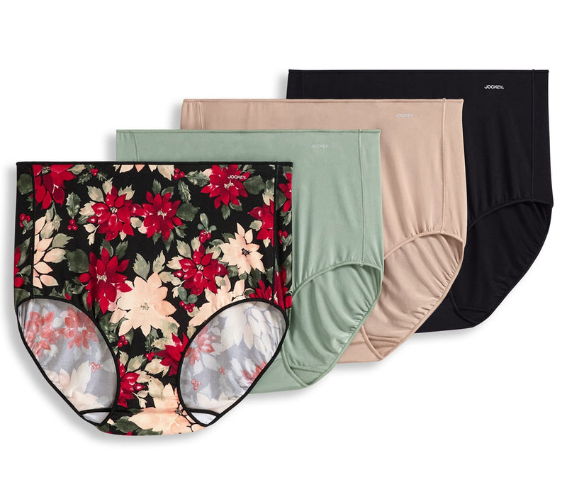 Jockey No Panty Line Promise Full Brief Panties Set of 4 — View 7