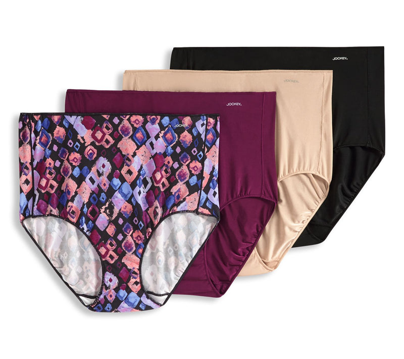 Jockey No Panty Line Promise Full Brief Panties Set of 4 — View 13