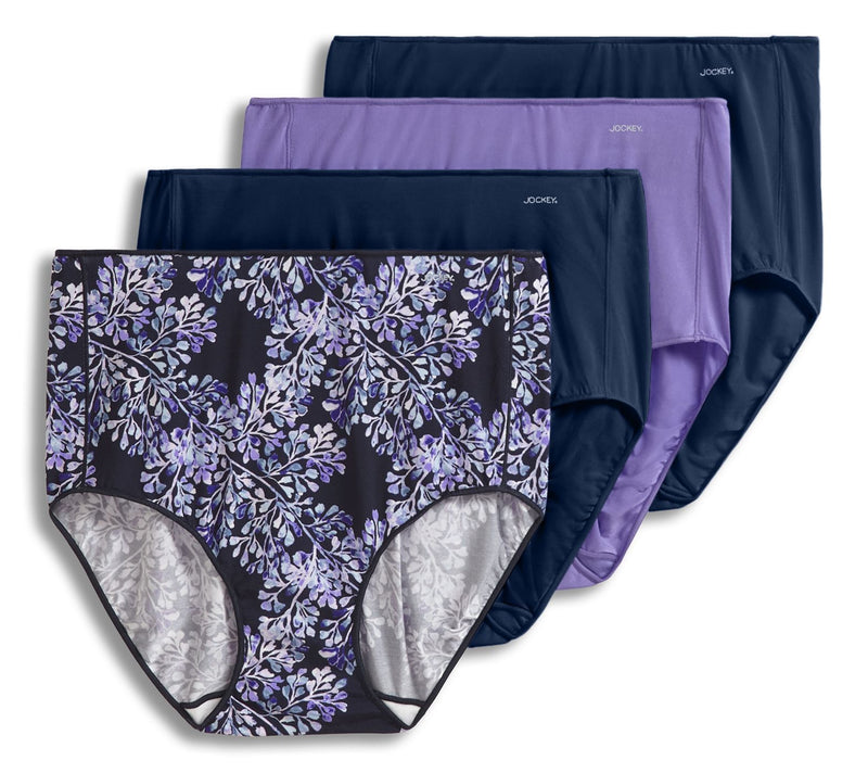 Jockey No Panty Line Promise Full Brief Panties Set of 4 — View 10