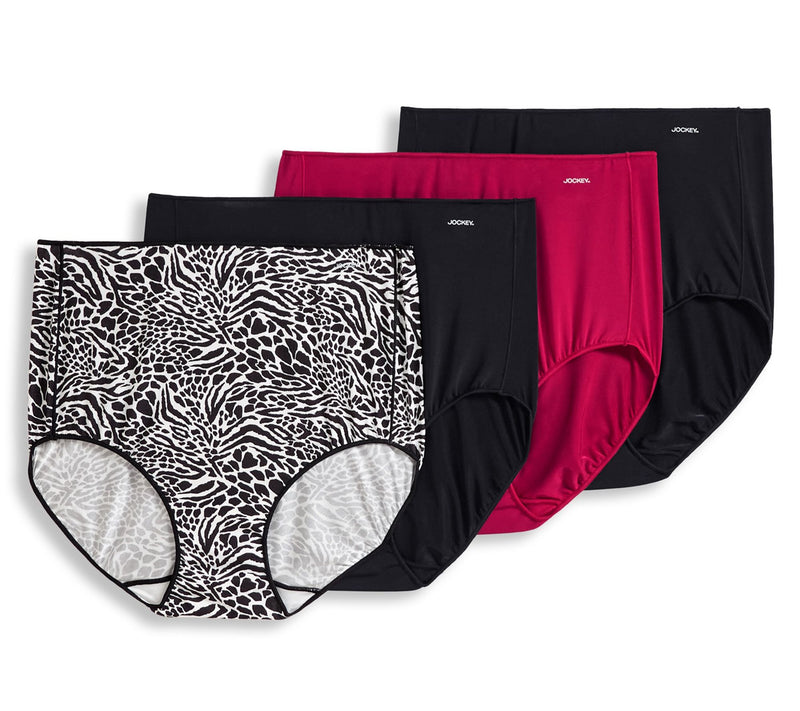 Jockey No Panty Line Promise Full Brief Panties Set of 4 — View 2