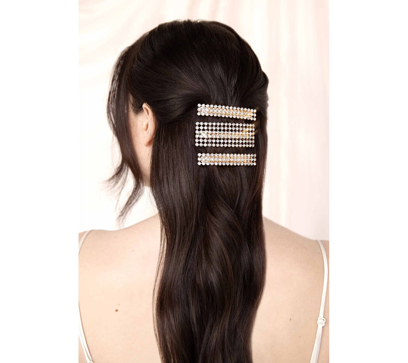 Ettika Disco Doll Crystal Barrette Set — View 4