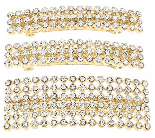 Ettika Disco Doll Crystal Barrette Set — Main view