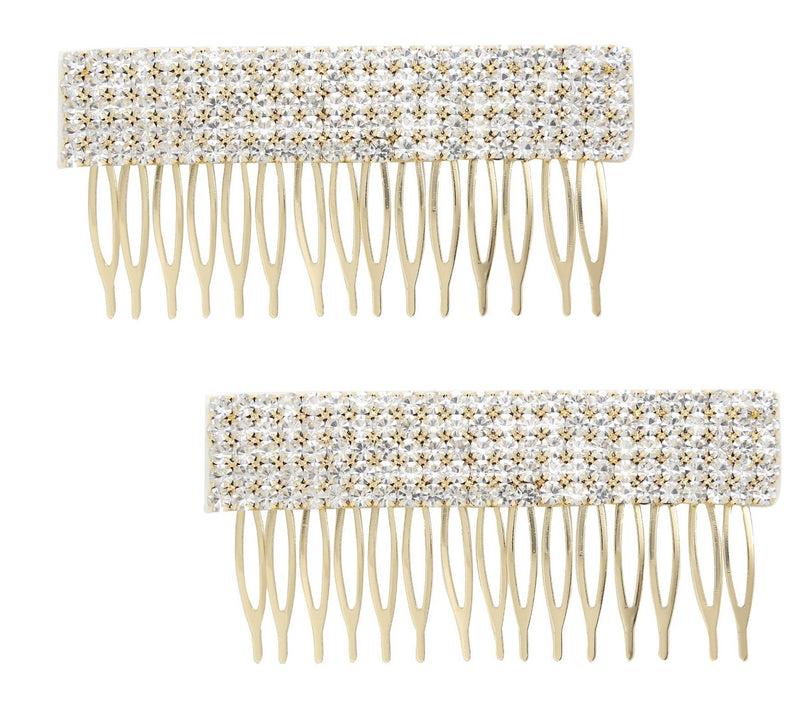 Ettika Set of (2) Dynasty Hair Crystal Combs — Main view