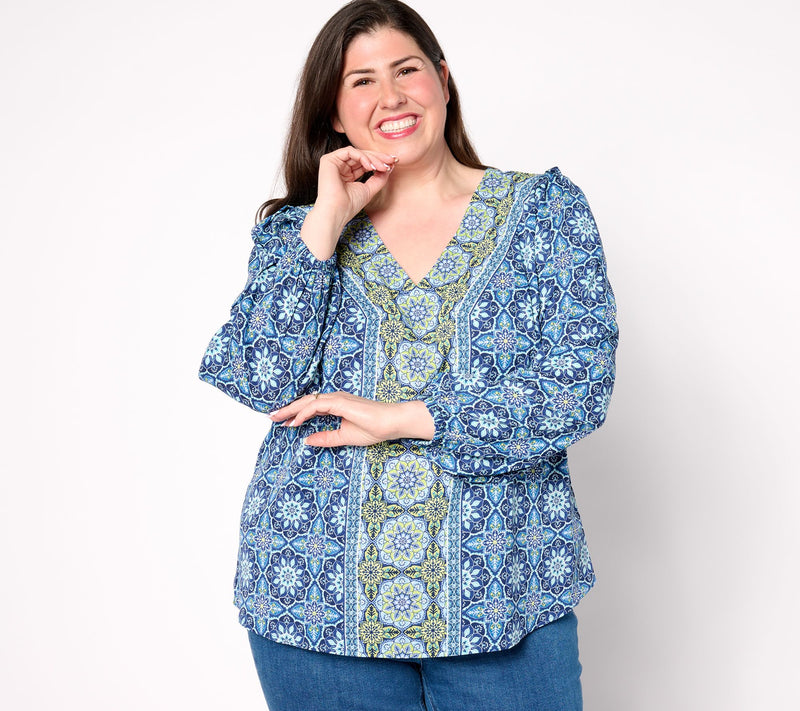 Belle Boho by Kim Gravel Find Your Fire Boho Chic Blouse — View 9