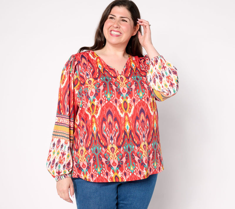 Belle Boho by Kim Gravel Find Your Fire Boho Chic Blouse — View 5