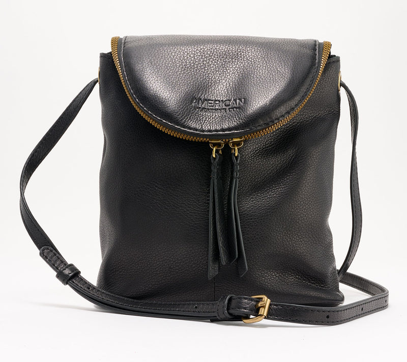 American Leather Co. Hampton Large Zip-Around Crossbody — View 9