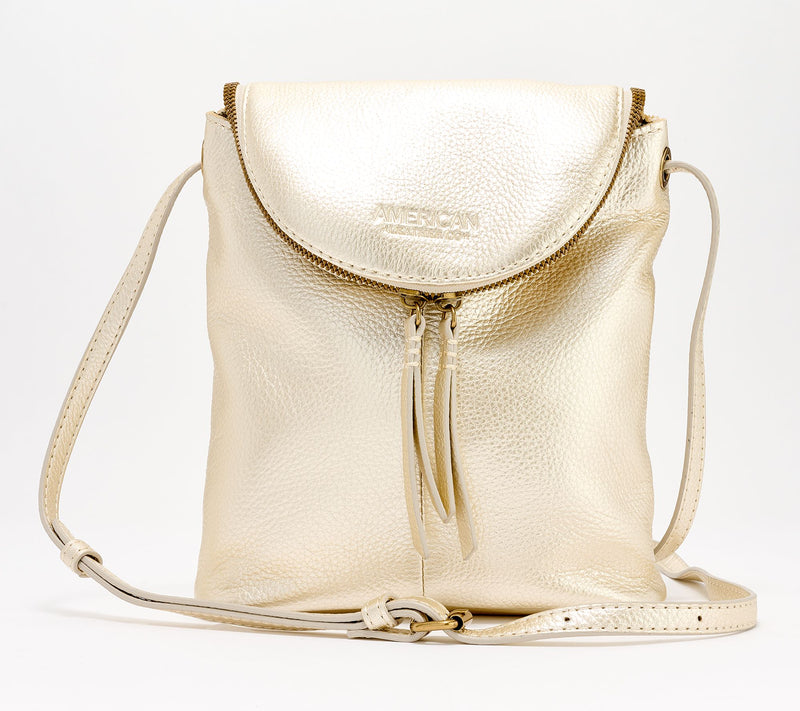 American Leather Co. Hampton Large Zip-Around Crossbody — View 11