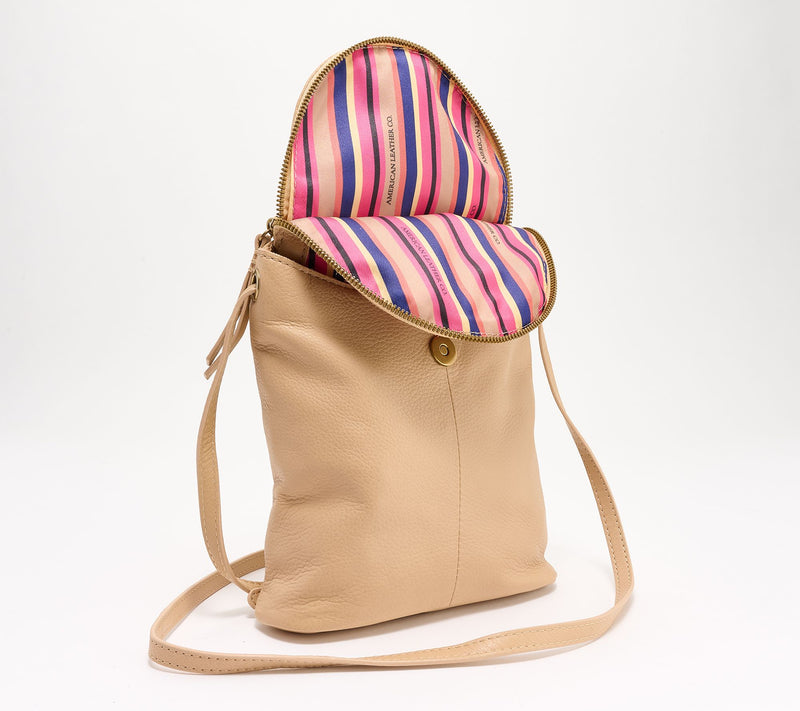 American Leather Co. Hampton Large Zip-Around Crossbody — View 25