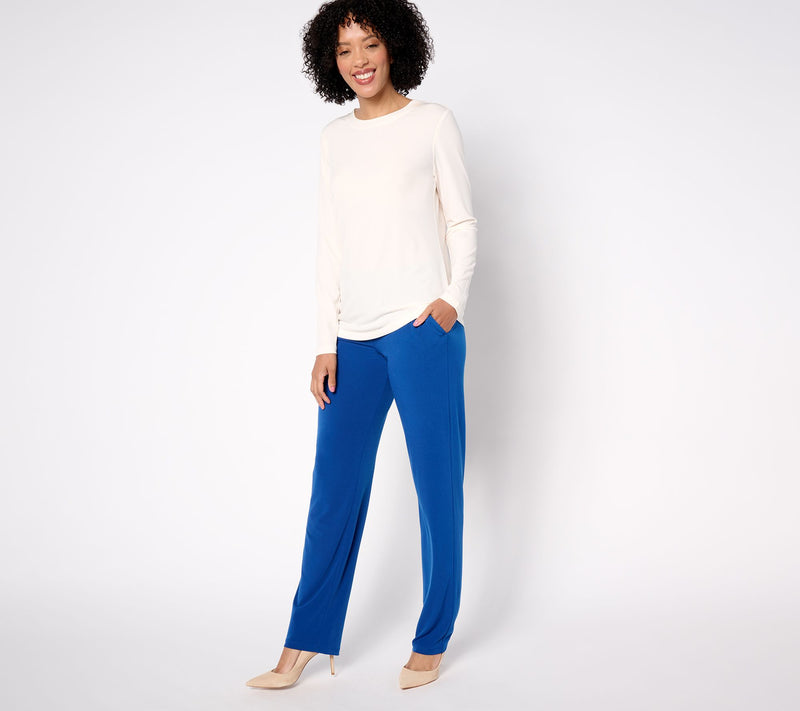 Susan Graver Pet Modern Essentials Liquid Knit Sofia Pants — View 11