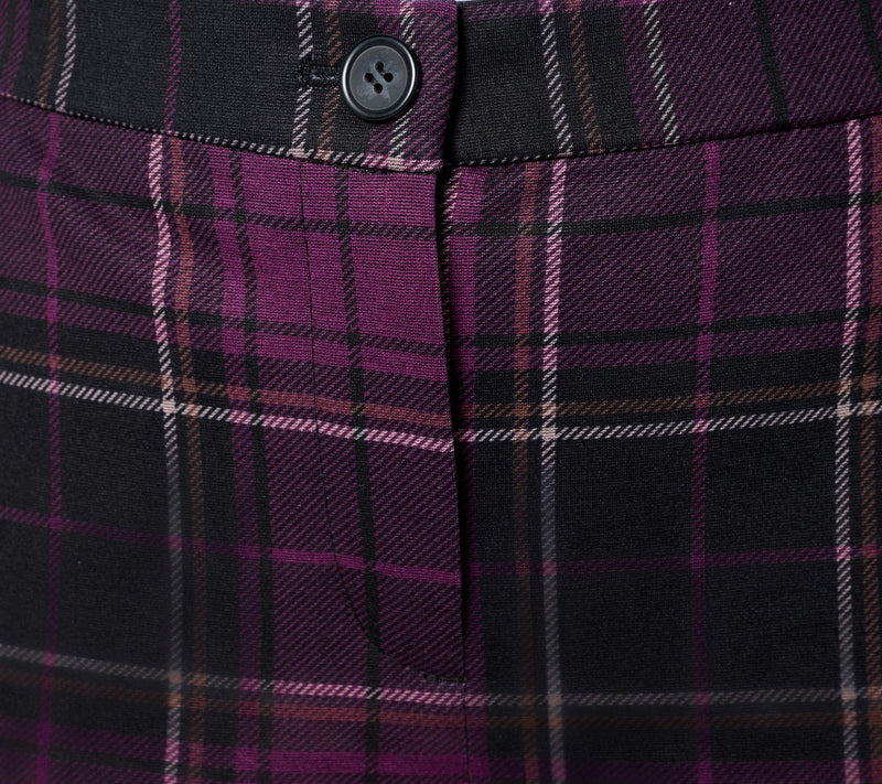 Tailored by Susan Graver Pet Printed Ponte Zip-Front Trousers — View 12