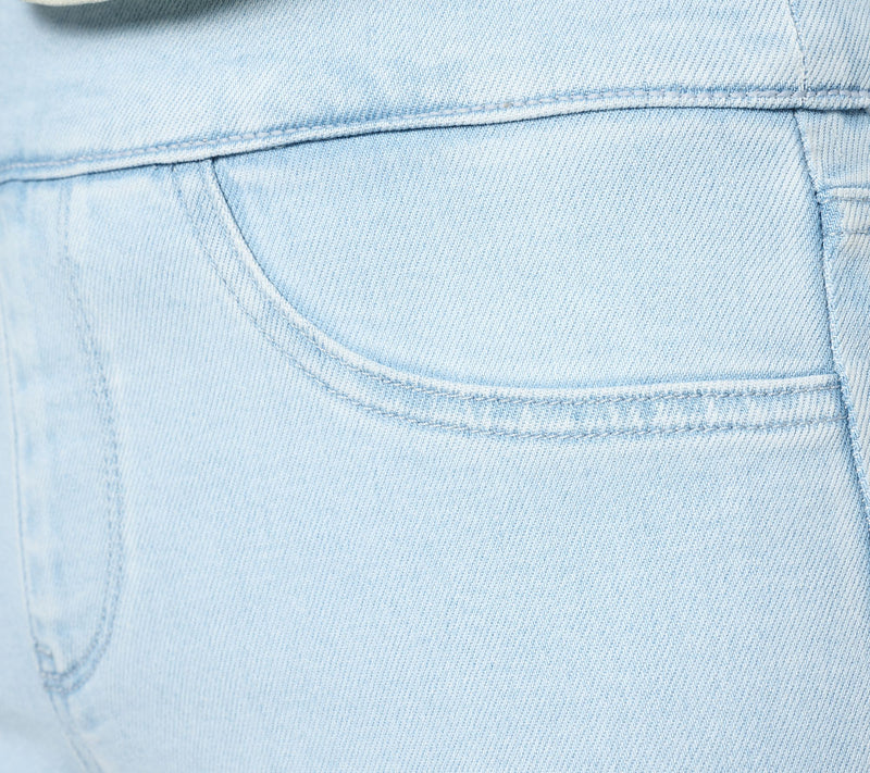 NYDJ Pull On Dakota Crop with Side Slit - Oceanfront — View 5