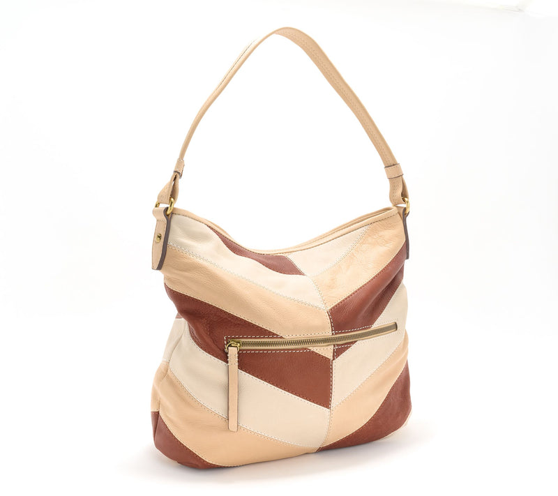 American Leather Co. Leather Raleigh Patchwork Hobo — View 12