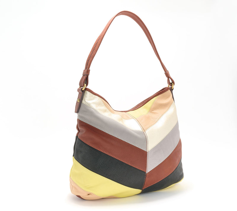 American Leather Co. Leather Raleigh Patchwork Hobo — View 7