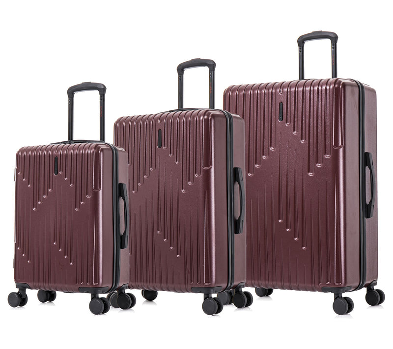 InUSA Drip Lightweight Hardside Spinner 3-Piece Luggage Set — View 2