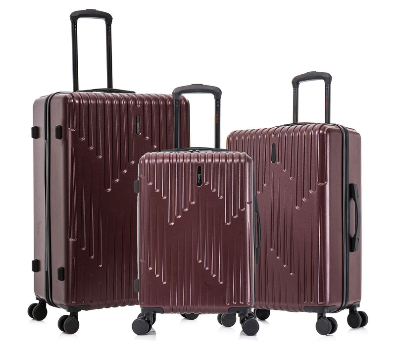 InUSA Drip Lightweight Hardside Spinner 3-Piece Luggage Set — View 5