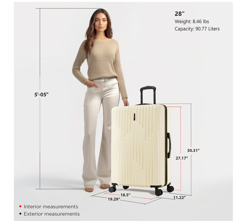 InUSA Drip 28"  Lightweight Hardside Spinner Luggage — View 8