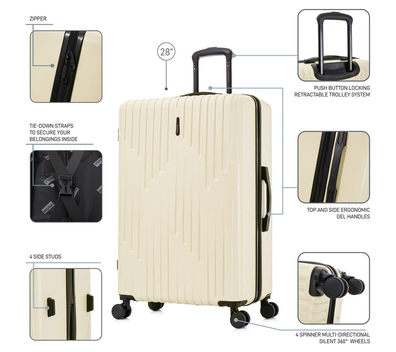 InUSA Drip 28"  Lightweight Hardside Spinner Luggage — View 3