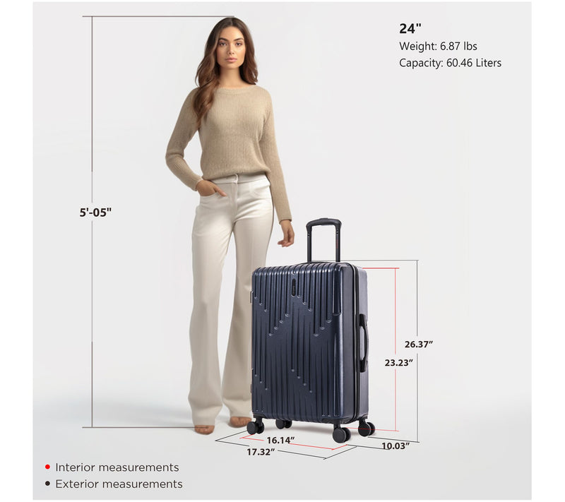 InUSA Drip 24" Lightweight Hardside Spinner Luggage — View 8