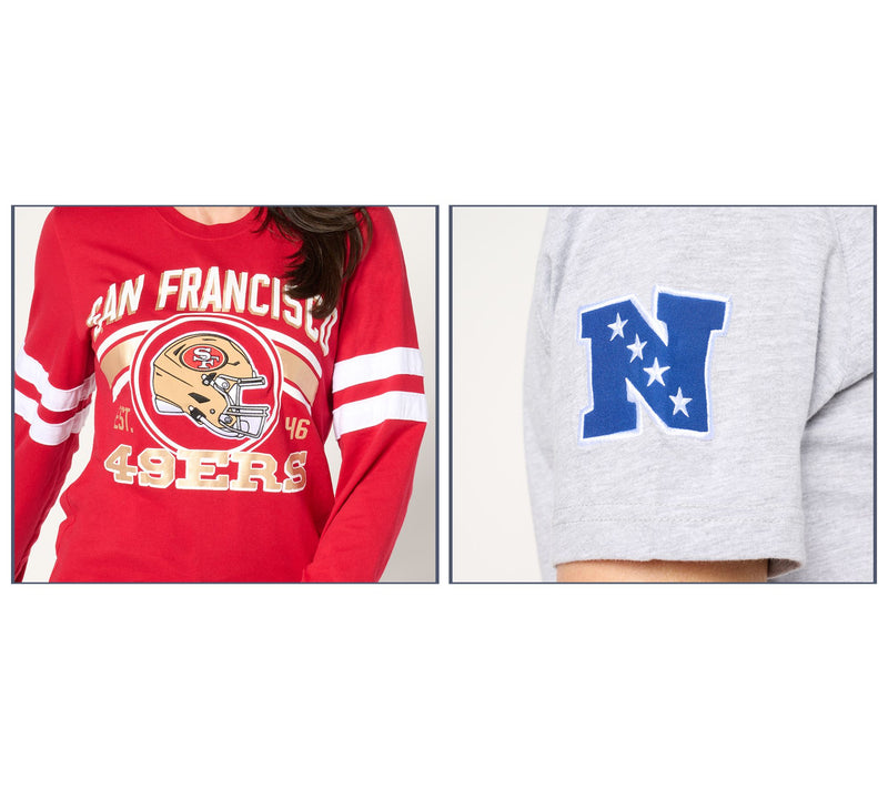 NFL Officially Licensed Short & Long Sleeve T-Shirt Set — View 5