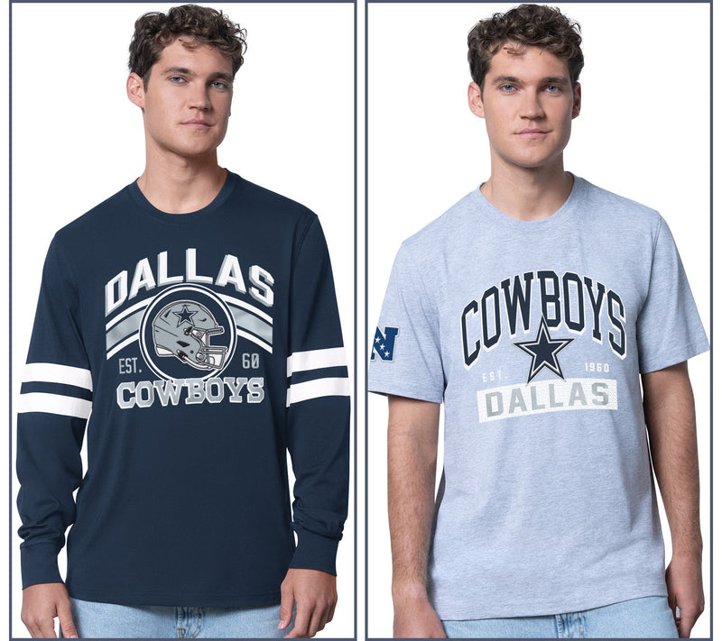 NFL Officially Licensed Dallas Short & Long Sleeve T-Shirt Set — Main view