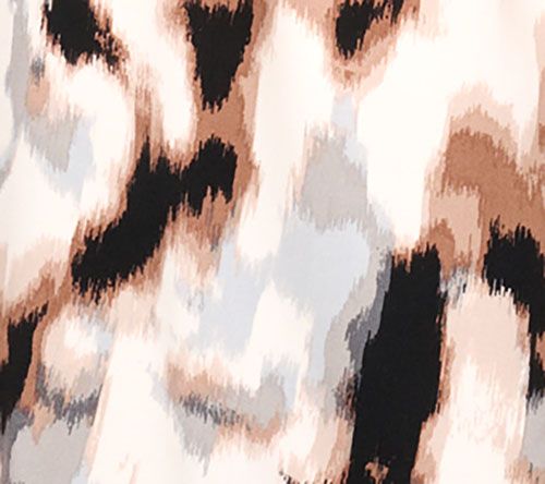 Denim & Co. Adaptive Printed Short-Sleeve Blouse — View 4