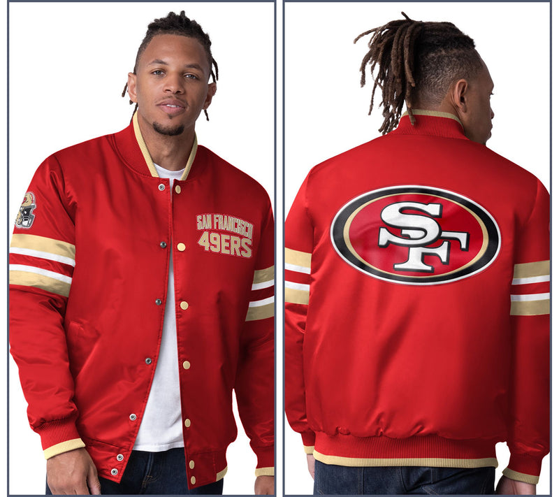 NFL Starter Satin Twill Snap Front Jacket — Main view