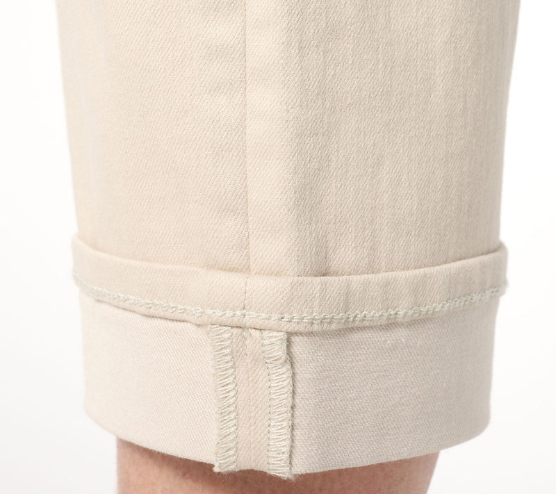 NYDJ Marilyn Cuff Crop in Cool Embrace - Feather — View 4