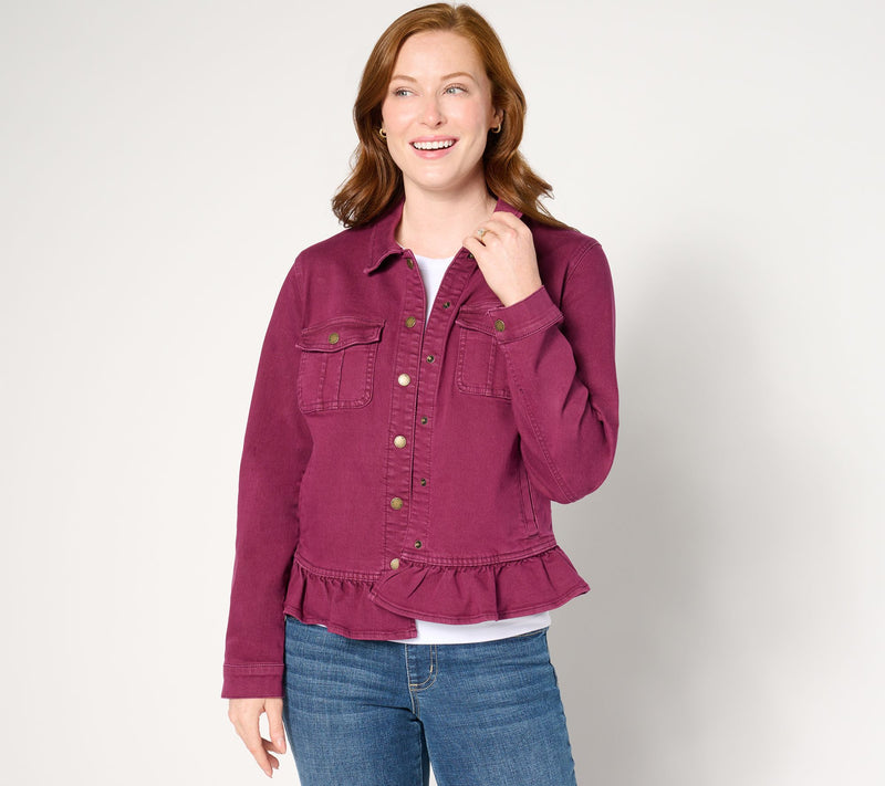 Belle Boho by Kim Gravel Vintage Style Ruffle Hem JAcket — Main view