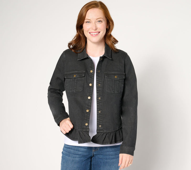 Belle Boho by Kim Gravel Vintage Style Ruffle Hem JAcket — View 5