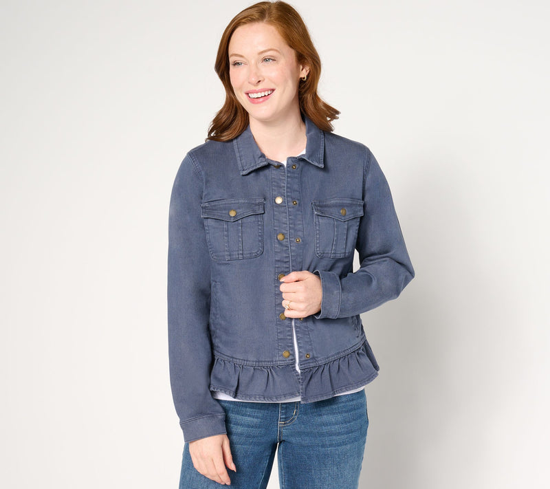 Belle Boho by Kim Gravel Vintage Style Ruffle Hem JAcket — View 9