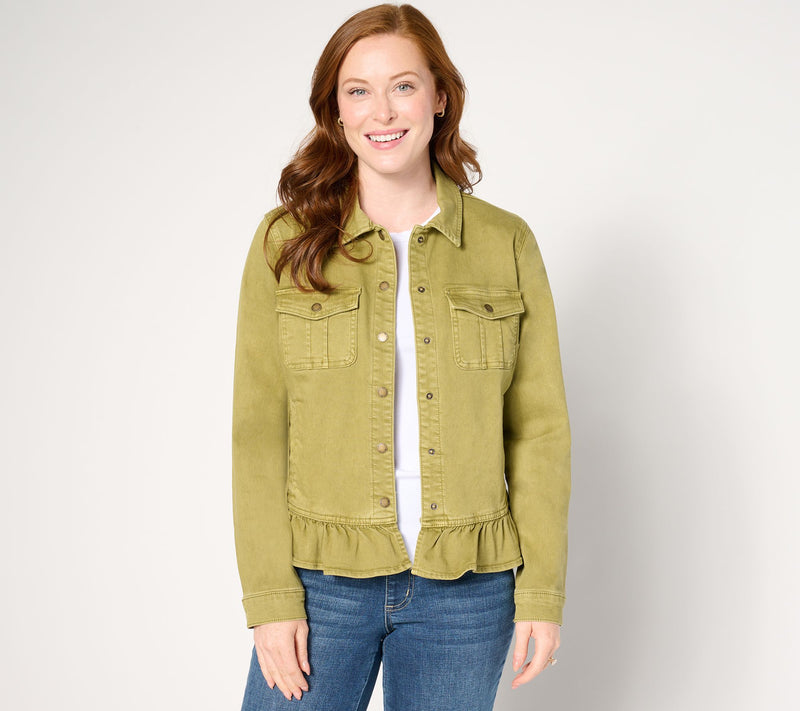 Belle Boho by Kim Gravel Vintage Style Ruffle Hem JAcket — View 13