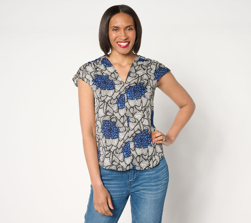 NIC+ZOE Petal Bloom Printed Top — View 8