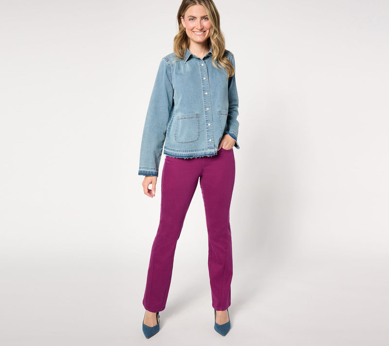 Belle by Kim Gravel Regular Primabelle Twill Forward Boot Cut Jean — View 9