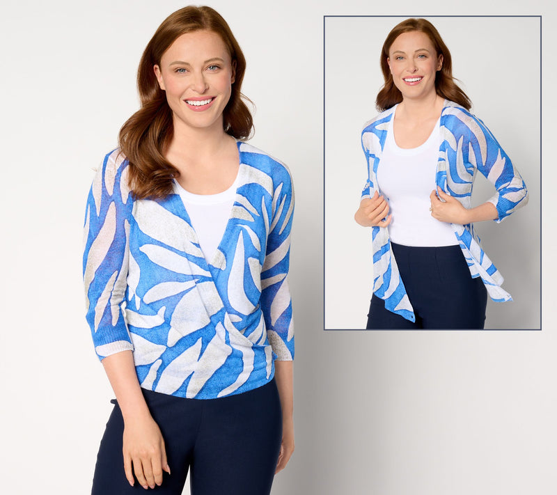 NIC+ZOE Printed 4-Way Cardigan — View 5