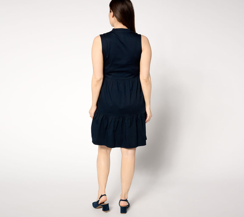 NIC+ZOE Tia Woven Sleeveless Dress — View 6