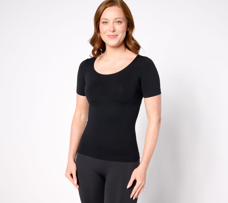 Shapermint All Day Everyday Short-Sleeve Shaping T-Shirt — View 9