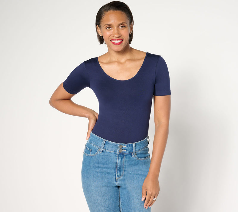 Shapermint All day Everyday Short Sleeve Bodysuit — View 5