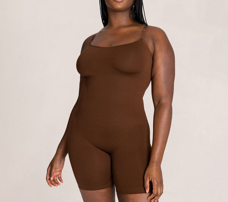 Shapermint All Day Everyday Mid-Thigh Bodysuit — View 3