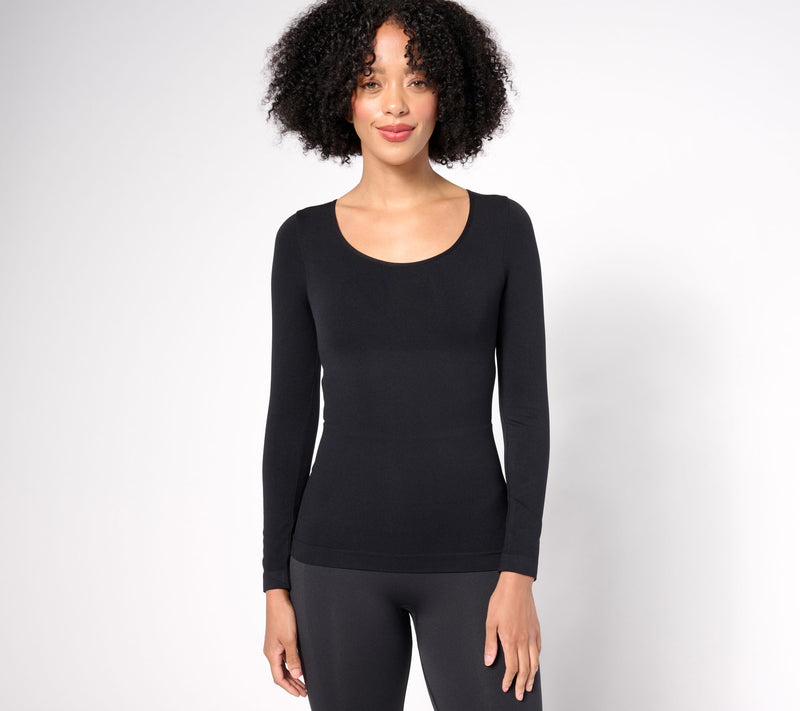 Shapermint All Day Everyday Long Sleeve Shaping T-Shirt — View 9